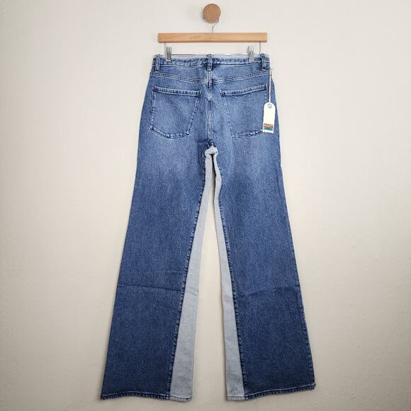 NEW Daily Blue by Adriano Goldschmeid Virgo Wide Leg Jeans Two Toned Size 30 - Picture 9 of 12